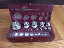 Vintage laboratory weights, 20 pieces from 0.010 to 500 gr. 1950s USSR. picture