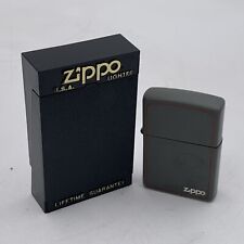 Vintage 1990s ZIPPO Matte Black Lighter Unfired? Clean Great condition picture