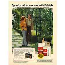 Vintage 1973 Raleigh Cigarettes and American Gas Association Print Ad picture