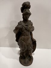 Athena Warrior Goddess Bronze Statue W/ Medusa Shield 9.5 T picture