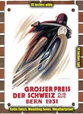 METAL SIGN - 1931 Grand Prix of Switzerland Bern 1931 - 10x14 Inches picture