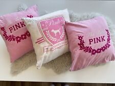 Vintage 3 PINK by Victoria’s Secret Beta Phi White and Pink throw pillows picture