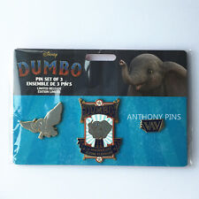 Disney Store 2019 Dumbo Live Limited Release set of 3 Pins New Flying Elephant picture
