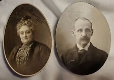 2 Vintage 1905 Photos of W.H. SHIPMAN & Wife Man Woman From Morris Minnesota  picture