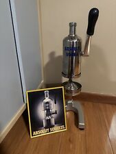 Pernod Ricard Absolut Vodka - Citrus Press - Stainless Steel - w/ Squeeze Ad picture
