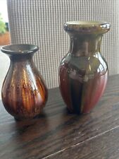 Vase Brown Sparkles Elegant Expressions Small Vase-B7 With Oxblood Vase picture