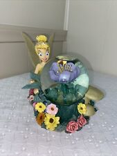 Disney Tinker Bell Flower Garden Musical Snow/Glitter Globe “You Can Fly” picture