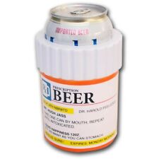 Prescription Beer Bottle Novelty Can Cooler Koozie Orange Coozie  picture