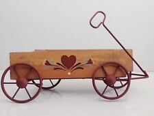 Vintage Homco Home Interior Wood and Metal Wagon Wall Hanging picture