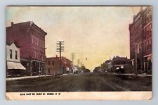 Huron SD-South Dakota, East on Third Street, Storefronts, c1908 Vintage Postcard picture