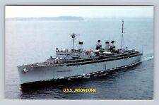 USS Jason, Ship, Transportation, Antique, Vintage Souvenir Postcard picture