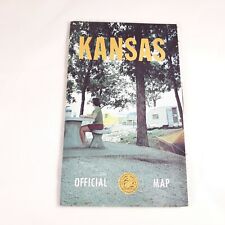 Kansas Official Map Highway Road Map Vintage picture