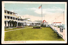 Ocean View Virginia 1917 Postmarked Picture Postcard Hotel Flag Ocean VA picture