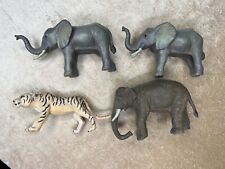 Terra by Battat Animal Figurines - (3) Elephants And (1) Tiger picture
