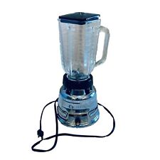 Vintage Osterizer Blender Beehive Chrome Model 235 Glass Jar 4-cup Lid picture