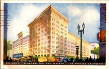 Vintage Postcard Bullock's Broadway, Hill and Seventh Los Angeles, California picture