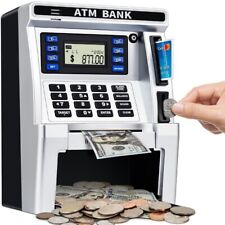 Piggy Bank for Kids, ATM Machine Bank for Real Money with Debit Card Bill Feeder picture