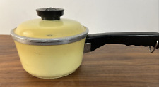 Vintage CLUB Aluminum Cookware 1 Qt YELLOW Sauce Pan, Pot W/ Lid picture