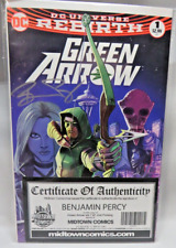 DC Rebirth Green Arrow Vol 7 #1 2nd Printing Benjamin Percy Signed Comic Book picture