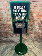 vintage northwestern  50c golf ball coin operated vending machine with stand picture