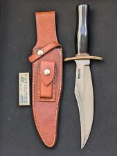 Very Rare Older Randall Made Knives 12-8 Big Bear Bowie, Org Sheath and Stone picture