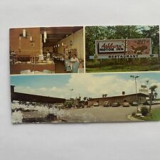 Ashburn GA Ashburn Motor Inn Postcard Honybear Restaurant Multiview Cars picture