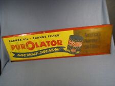 Rare Original Vintage Purolator Oil Filter Display Rack Sign 28