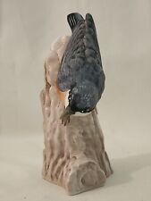 Vintage W. Goebel Nuthatch Bird on Tree CV84 TMK5 Matt Finish Figurine picture