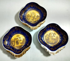 Antique English Royal Crown Style Porcelain Serving Set, 3 pcs, 9