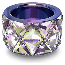Swarovski Curiosa cocktail ring Triangle cut Purple Size 52 new box#5610825 $225 picture