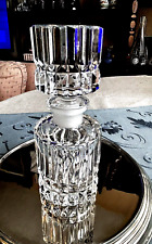GORGEOUS CUT LEAD CRYSTAL PERFUME DECANTER WITH ORIGINAL STOPPER/DAUBER-FLAWLESS picture