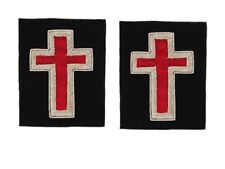 Masonic Freemason Knights Templar Sir Knight Sleeve Cross Bullion 1.5