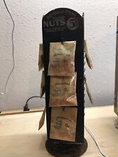 Vintage all ways fresh salted nuts Metal Advertising Counter Top Display smaltz picture