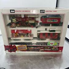 Vtg Train 90's New Bright Musical Christmas Express Elf Train No 183 With Box   picture