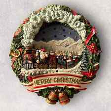Vintage Great American Fun Corp Christmas Wreath train. Motion-sensor Activated  picture