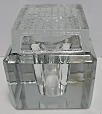 ANTIQUE CUT CRYSTAL INKWELL picture