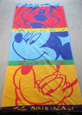 Vintage Disney Mickey Unlimited Beach Towel 90's Goofy Pluto Mickey Mouse The OG picture