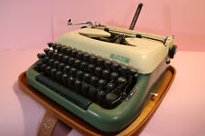 Vintage Portable German Typewriter Erika model 10 Duotone mint green/cream RAR picture