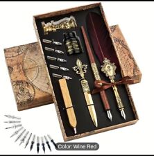 Quill Feather Calligraphy Pen Set, Fountain Dip, Pen and Ink Set picture