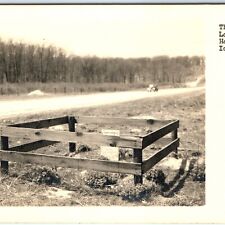 c1940s Homestead, IA RPPC Lone Grave Graveyard Real Photo Postcard A158 picture
