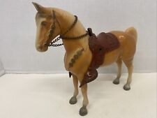Breyer Palomino Dark glossy Western pony with snap on Saddle & Reins picture