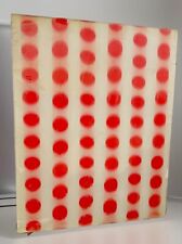 1960S VARI VUE LENTICULAR MOVING MOTION FLOATING RED DOTS RARE TRIPPY NOS 11X14 picture
