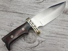 RARE CUSTOM MASSIVE FULLER COMBAT DAGGER KNIFE MICARTA HANDLE & SHEATH picture