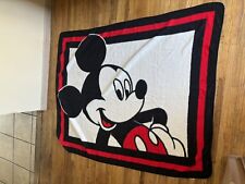 Vintage Biederlack Walt Disney Mickey Mouse Blanket Throw Reversible picture
