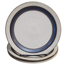 3 Otagiri Horizon 10.5” Dinner Plates Mid Century Modern Japan Stoneware Blue picture