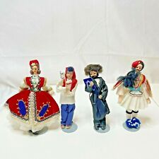 Vintage Kaiser Chicago 4 Standing Dolls Souvenirs Star Of David Multicultural picture