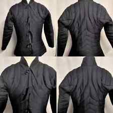 Medieval Black Gambeson Thick Padded armor LARP SCA HEMA theater costume picture