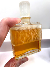 Rare  VTG perfume bottle. Creation Lalique, Molinard de Molinard.  1 oz.  1980. picture