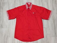 Vintage Purina Mills Checkered Red White Shirt Advertising Company Mens XL NWOT picture