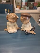 Seto Craft K Young Boy And Girl Singing Figurines picture